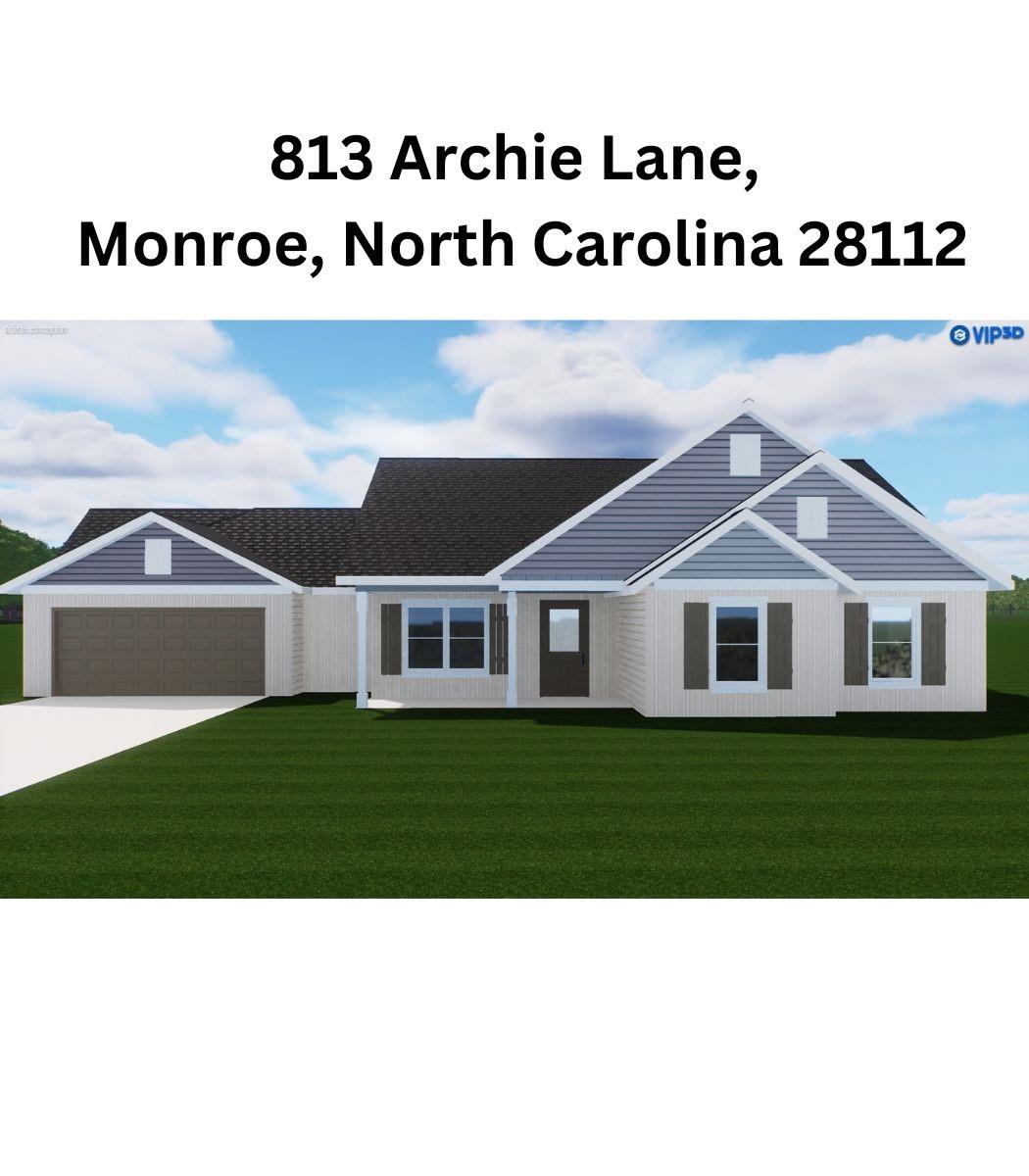 813 Archie Lane, Monroe, NC 28112, MLS # 4161954