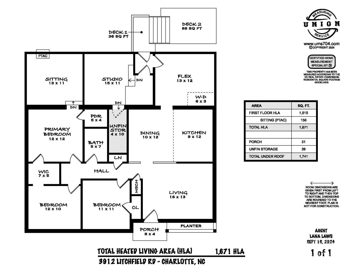 3912 Litchfield Road, Charlotte, NC 28211, MLS # 4182188